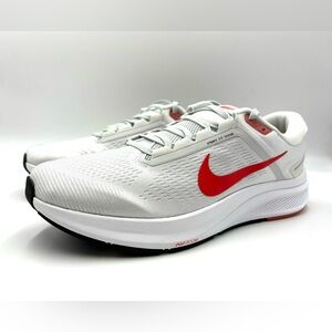 Nike Air Zoom Structure 24 White Photon Dust Crimson DA8535-010 Men’s Sz 13